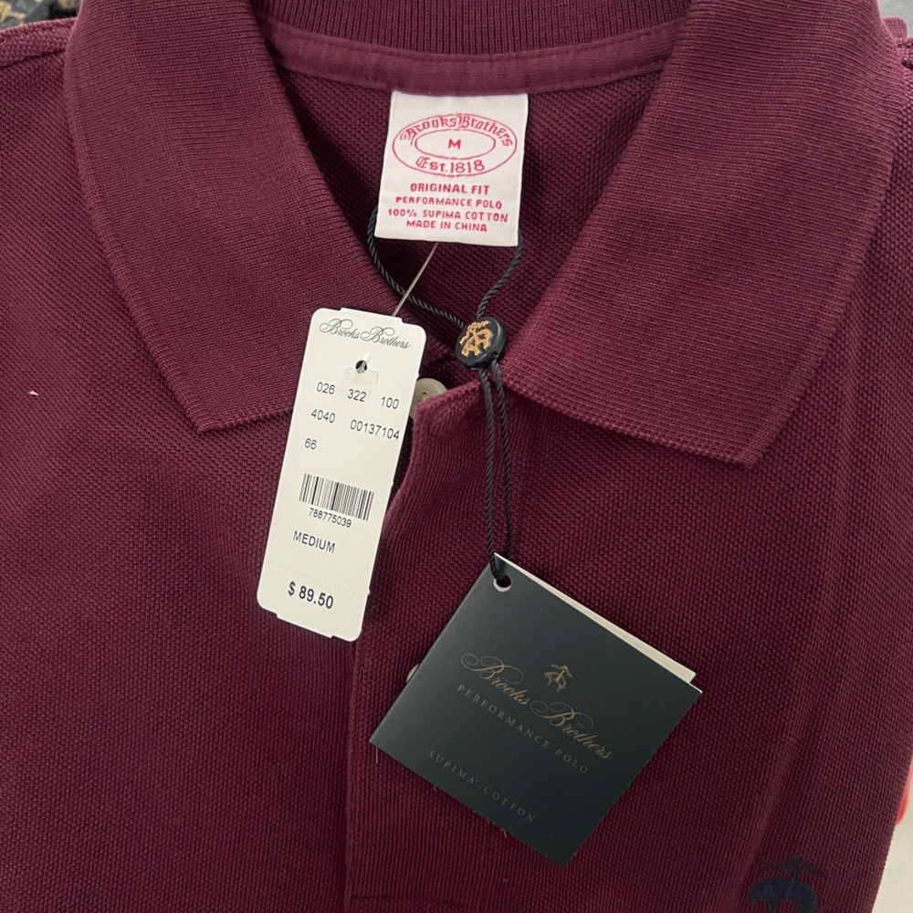Brooks Brothers men’s long sleeve polo shirt NWT